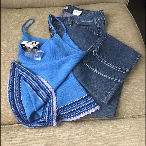 Paris Blues Tops - Paris Blues Bundle Women / Junior Blouse & Jeans